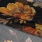 1 Yard Polyester Chiffon Fabric Floral Print, Black, Orange & Yellow, 61" Width